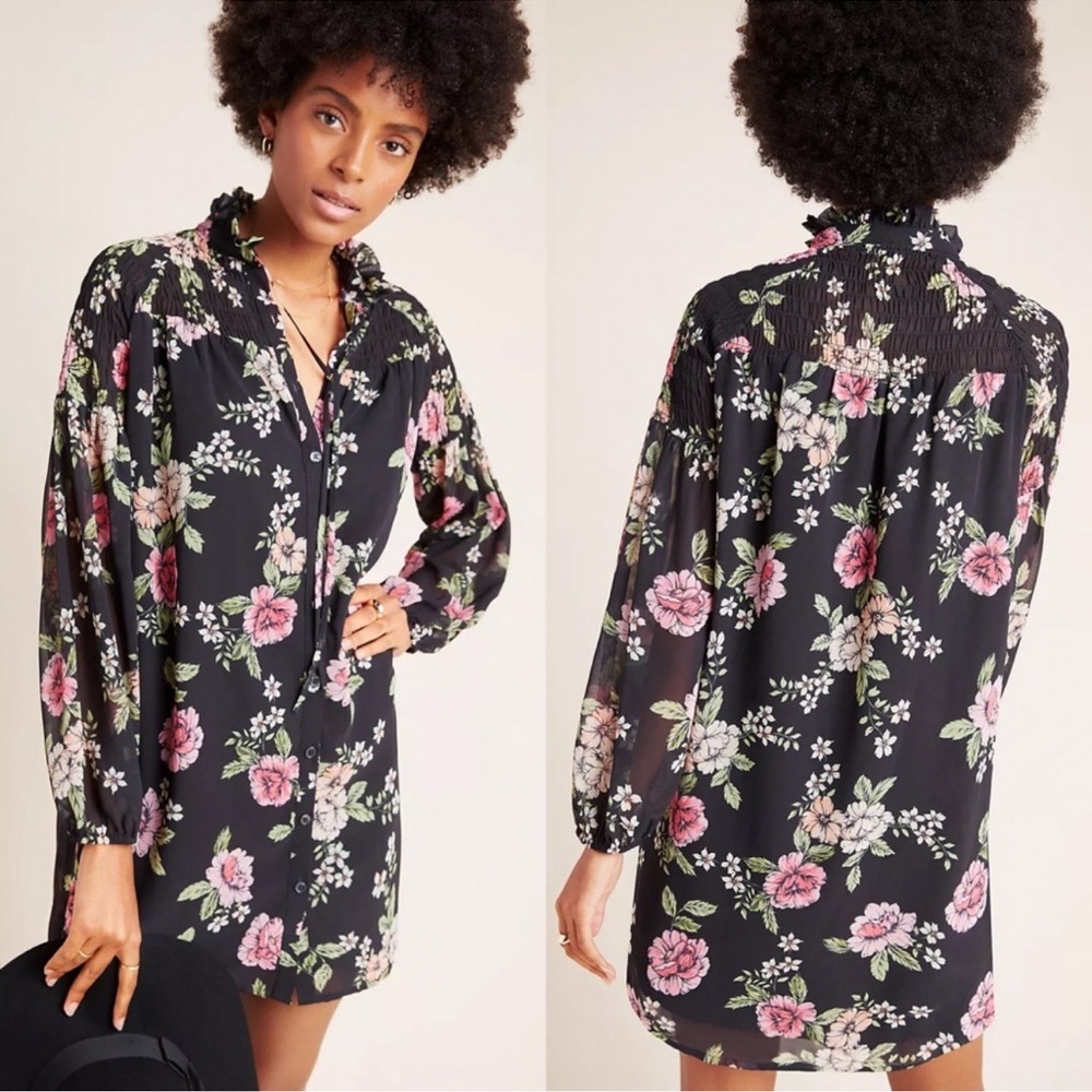 Yumi Kim Anthropologie Astoria Floral Tunic Dress